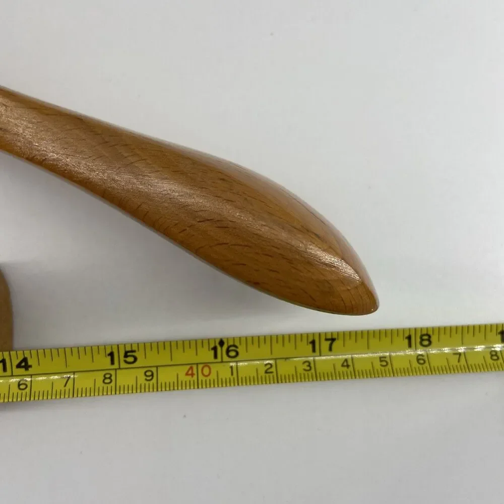 Vintage SETWELL Wooden French Collar Deluxe Suit Hanger with Pant Clamp 17.5